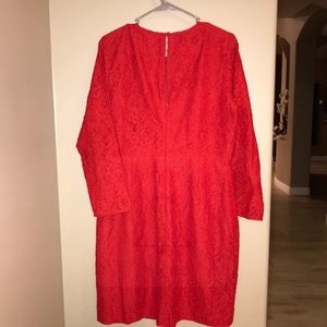 J. Crew Dresses - J. Crew Red Lace Dress J. Crew Dresses - J. Crew Red Lace Dress